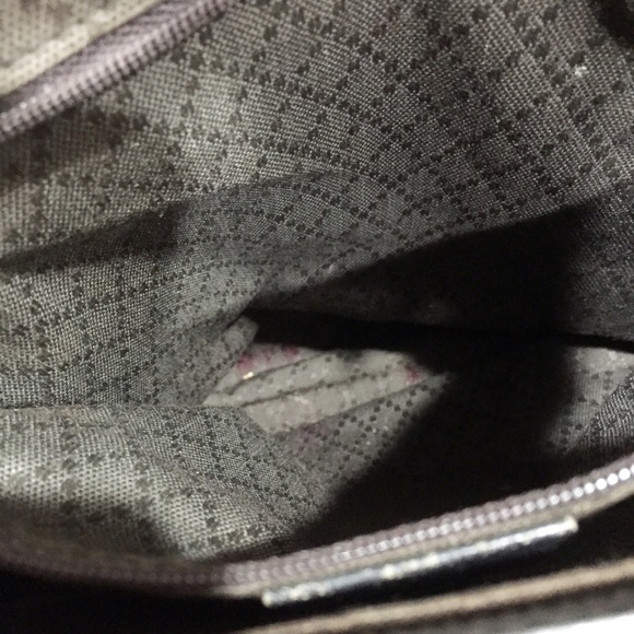 ❤️SOLD❤️Gucci brown and black monogram nylon bamboo handle vintage tote bag - Picture 11 of 14